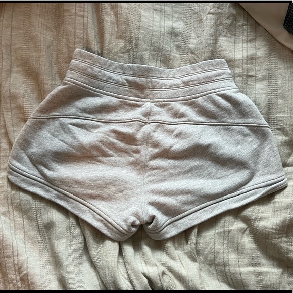 Lululemon Hot Grey Cotton Lounge Sweat Shorts - Picture 3 of 5